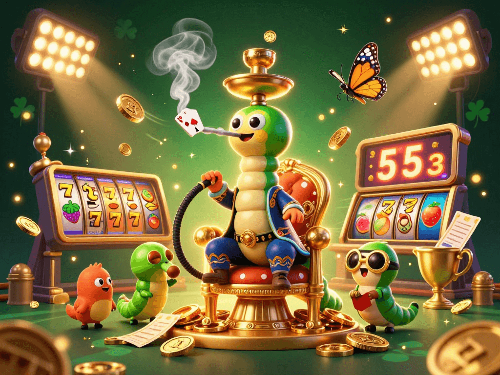 Experience the thrill of thomayman with exciting slot reels and vibrant casino elements.