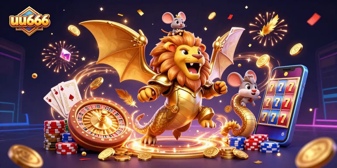 Spin and win with uu666 at the colorful casino filled with gold coins and surprising rewards.