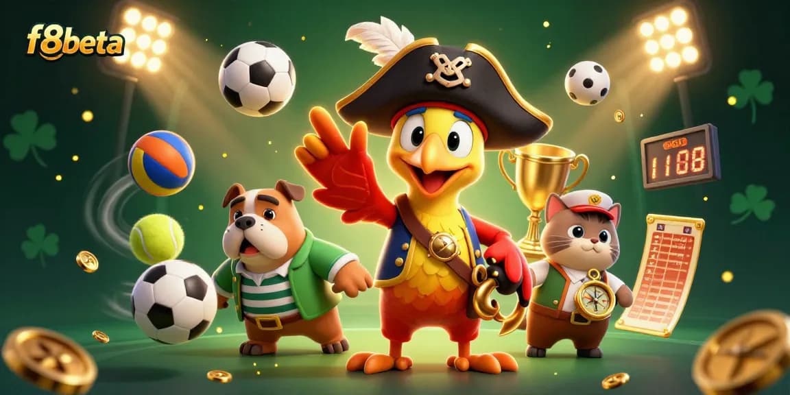 Experience thrilling bets with f8beta in a vibrant online casino scene showcasing engaging characters and dynamic sports elements.