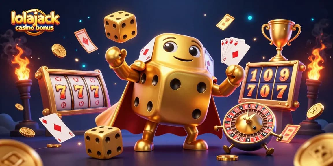Join the fun at Lolajack Casino bonus and win big with dynamic 3D slots and golden dice!