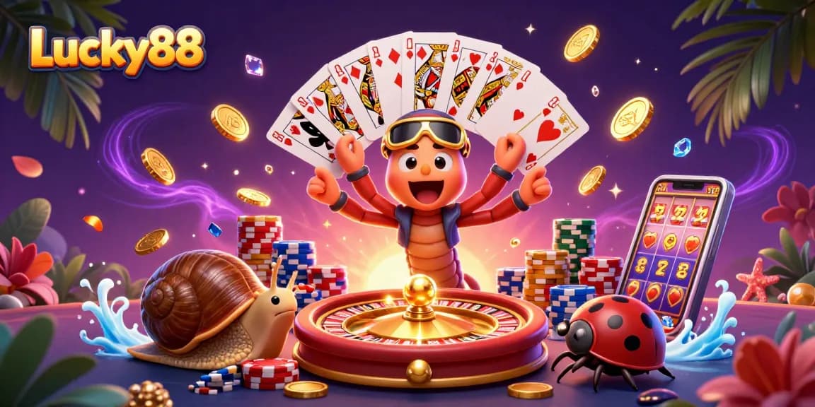 Experience high-stakes excitement at Lucky88 with thrilling games and animated action.