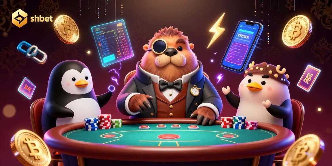Play poker underwater with shbet, featuring a jolly walrus, sophisticated penguin dealer, and a bluffing pufferfish.