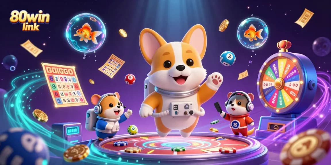 Engage with the excitement of 80win link at a cosmic casino with vibrant game elements.