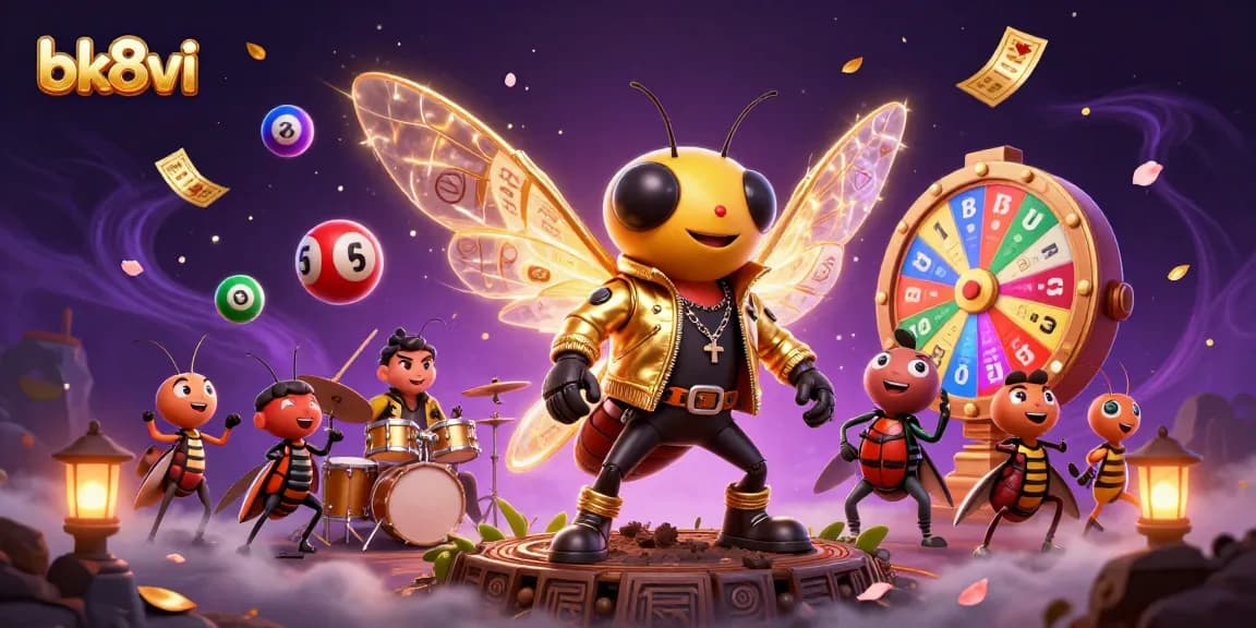Experience thrilling gameplay at bk8vi with a vibrant 3D casino scene featuring animated characters and exciting game elements.