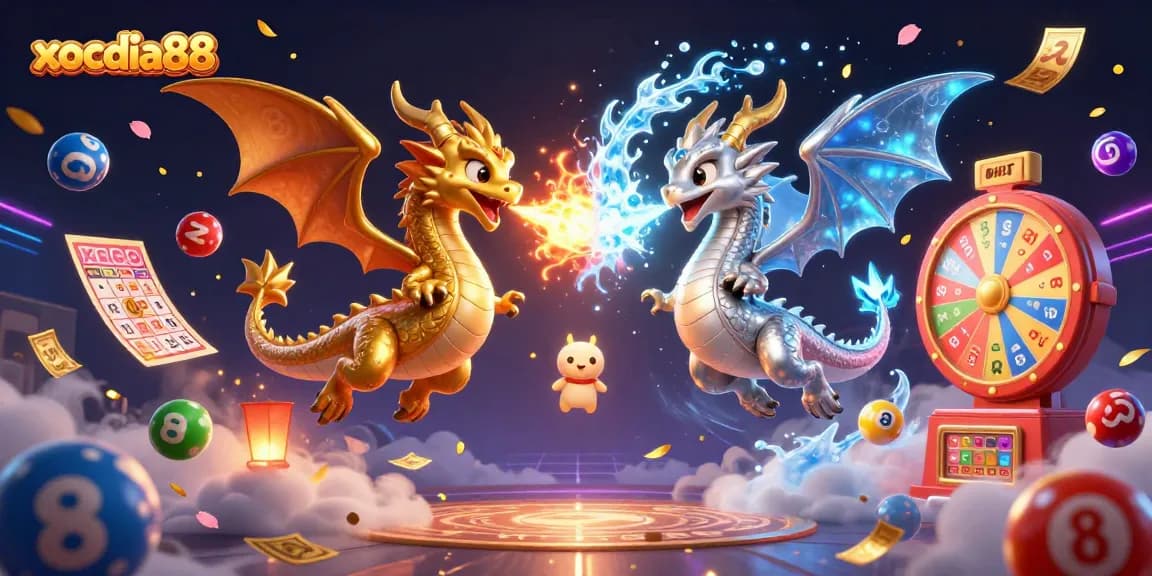 Xocdia88 delivers an exciting online gambling experience with dynamic, colorful lottery elements and mythical dragons.