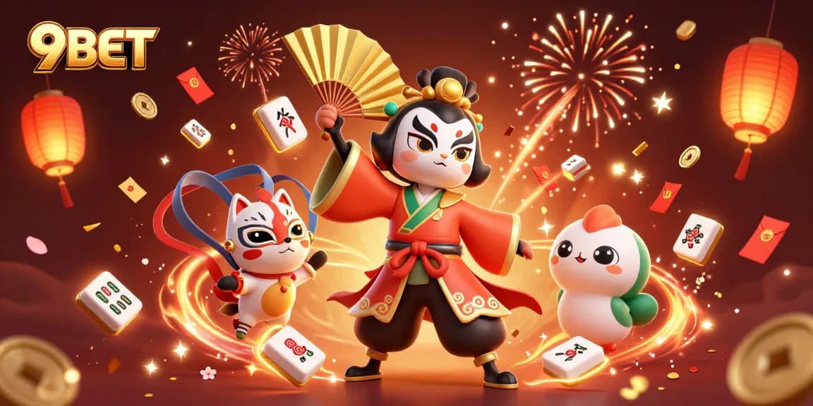 Experience thrilling gaming action at 9BET with its festive atmosphere and vibrant graphics.