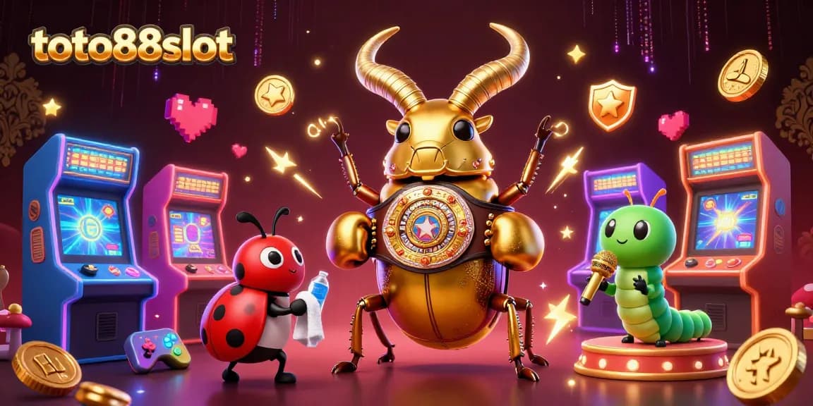 Toto88slot provides thrilling casino access with speedy links and secure gameplay, featuring a vibrant 3D gaming scene.