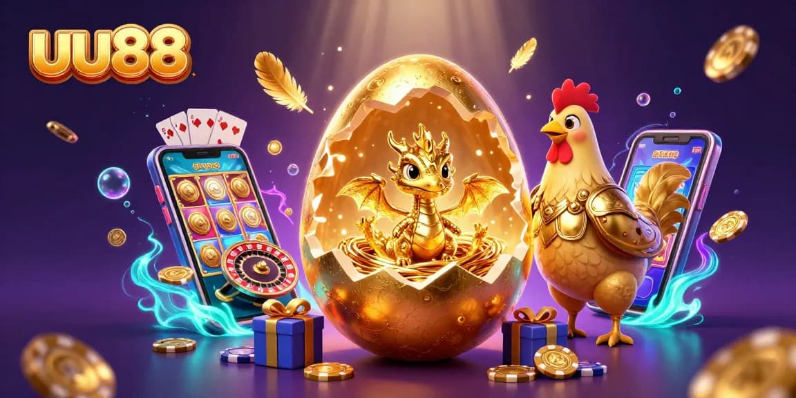 Win big at uu88 with a golden dragon and vibrant casino elements come alive.