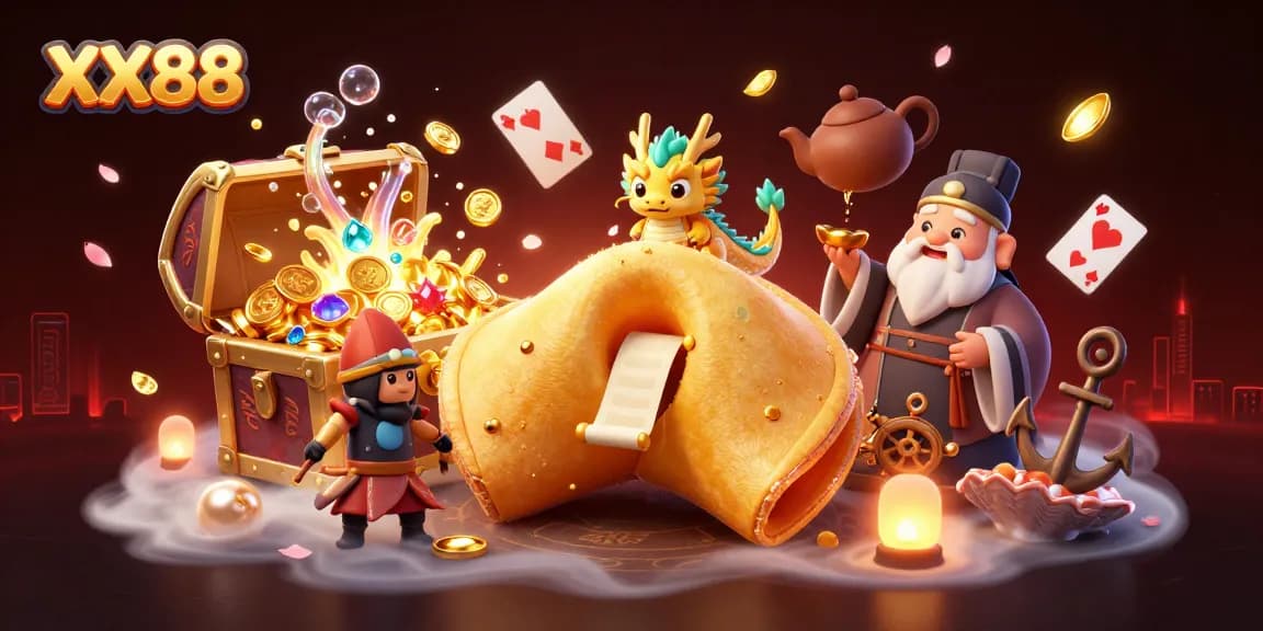 Experience thrilling gameplay at XX88 with vibrant illustrations of casino adventures and epic wins!