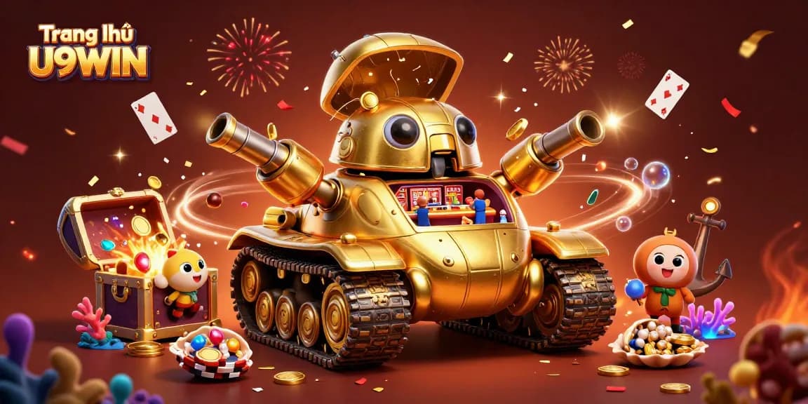 Engage with unique gameplay at Trang chủ U9WIN's immersive casino features in a vibrant 3D scene.