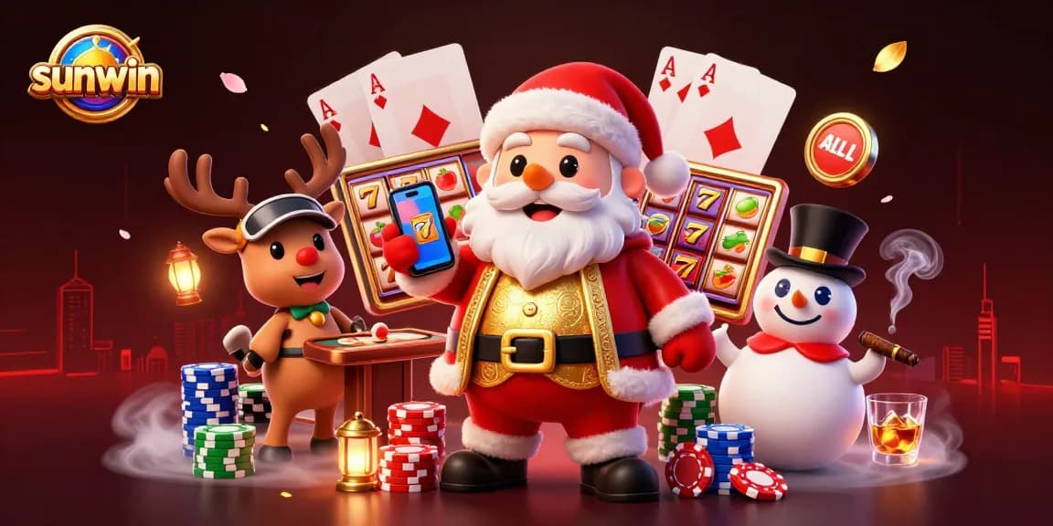 Get lucky with sunwin as Santa, reindeer, and snowman celebrate jackpots!