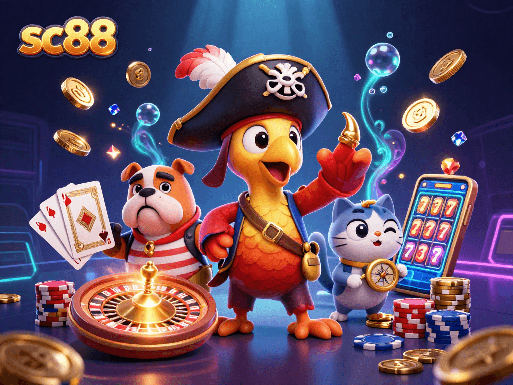 Capture big wins at sc88 with pirates amidst sparkling casino treasures and vibrant games!
