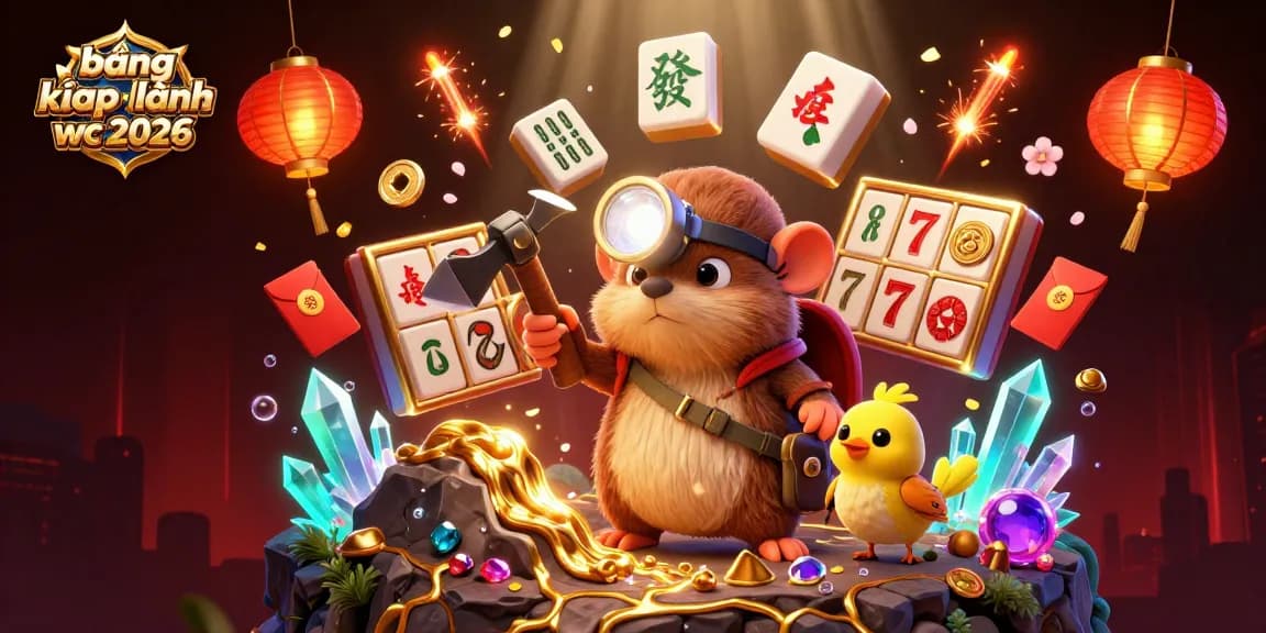 Experience the ranking of bảng xếp hạng wc 2026 through a vibrant 3D casino-themed visual.