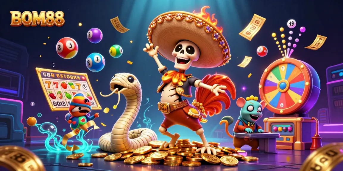 Experience thrilling wins at BOM88 with vibrant slots and dynamic gaming action!