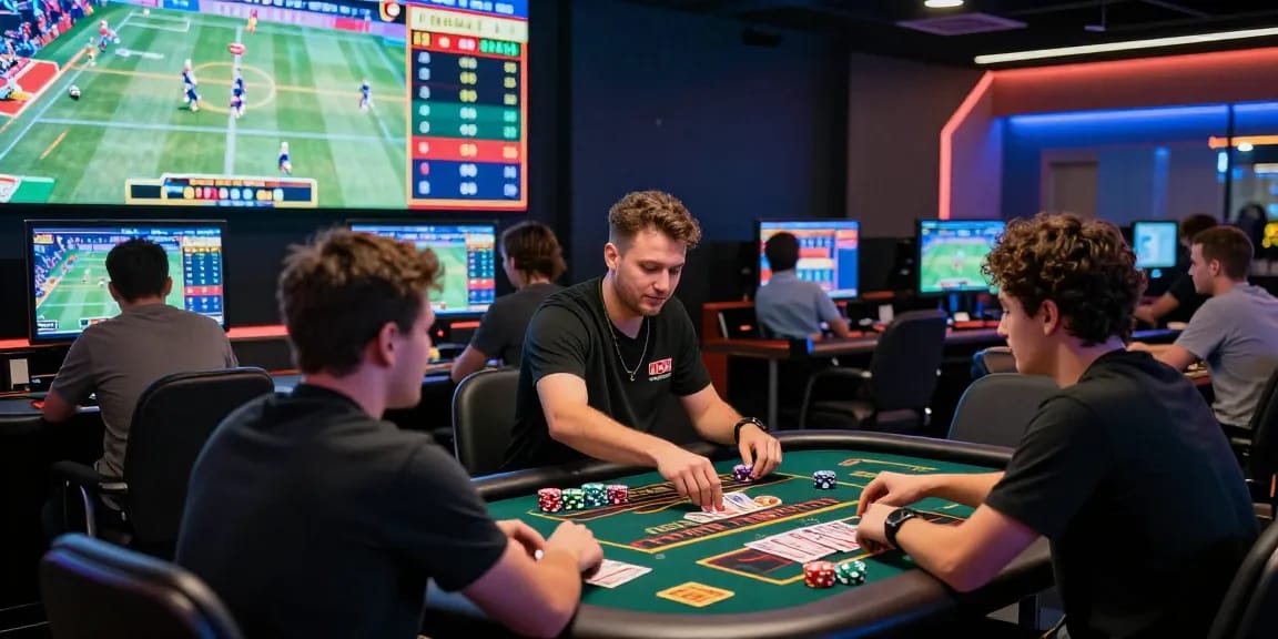 Engaged players in a dynamic gaming room at BL555, exploring options for đọc thêm on exciting betting opportunities.