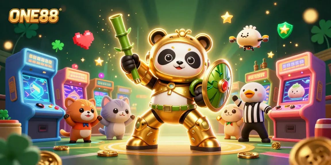Engage with exclusive ONE88 casino entertainment featuring dynamic 3D characters and vibrant gaming elements.