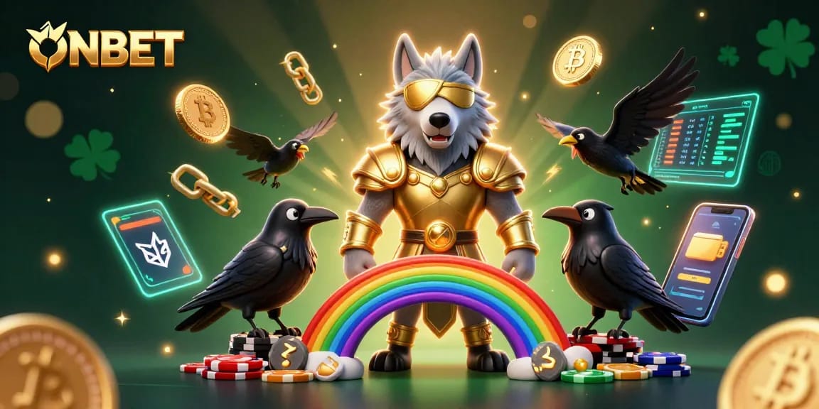 Engage with ONBET at your favorite online casino with Norse-inspired characters and cryptocurrency elements.