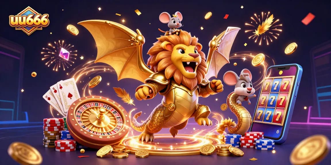 Spin and win with uu666 at the colorful casino filled with gold coins and surprising rewards.