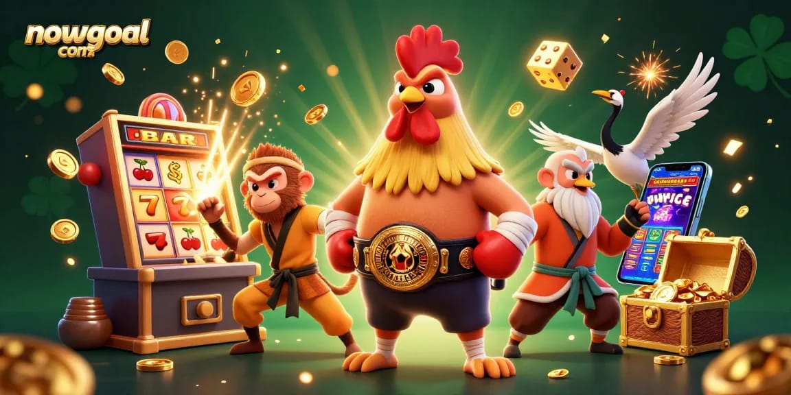 Experience thrilling gameplay at nowgoal com with lively cartoon characters and dynamic gambling elements.