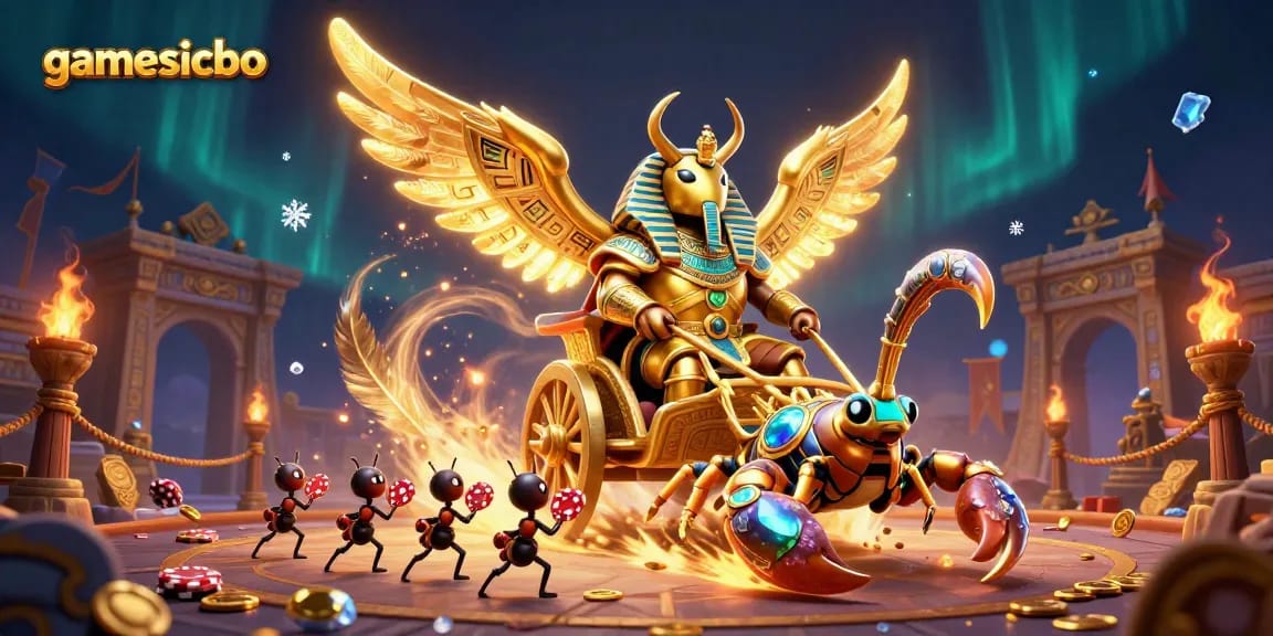 Experience thrilling gamesicbo action with unique betting strategy elements in a vibrant casino scene.