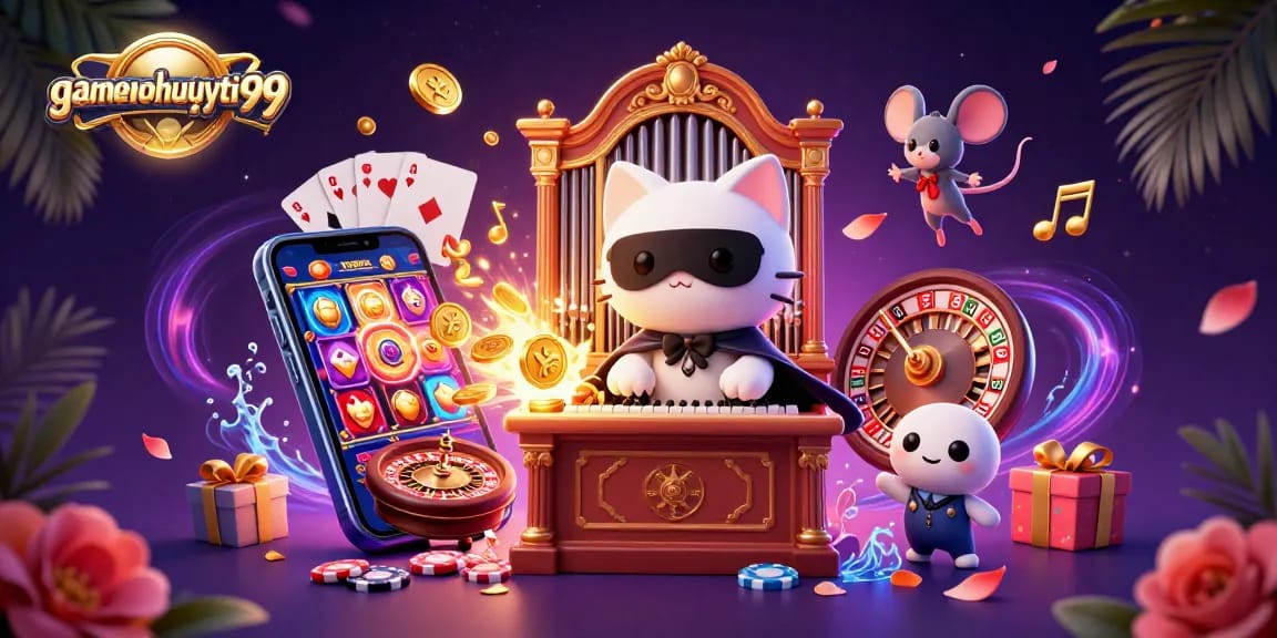 Play thrilling games with gamenohuuytin99 as the phantom cat entertains at the casino organ.