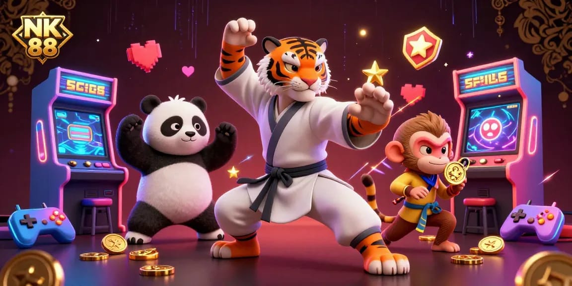 Experience thrilling gaming adventures with NK 88 in a vibrant casino atmosphere.