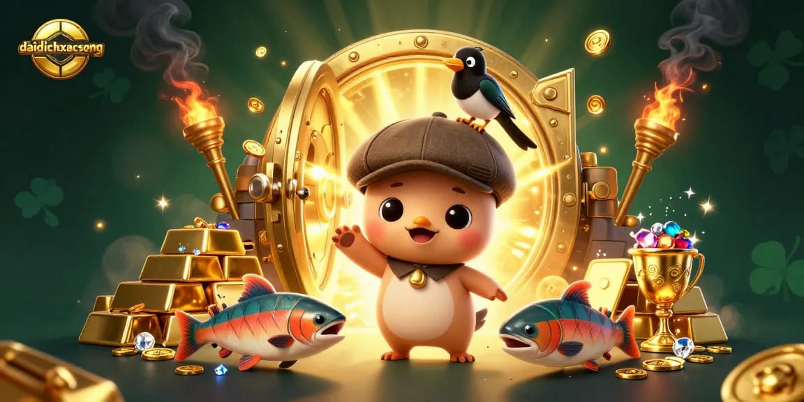 Experience daidichxacsong's thrilling world of treasure with playful Nessie and gold treasures!