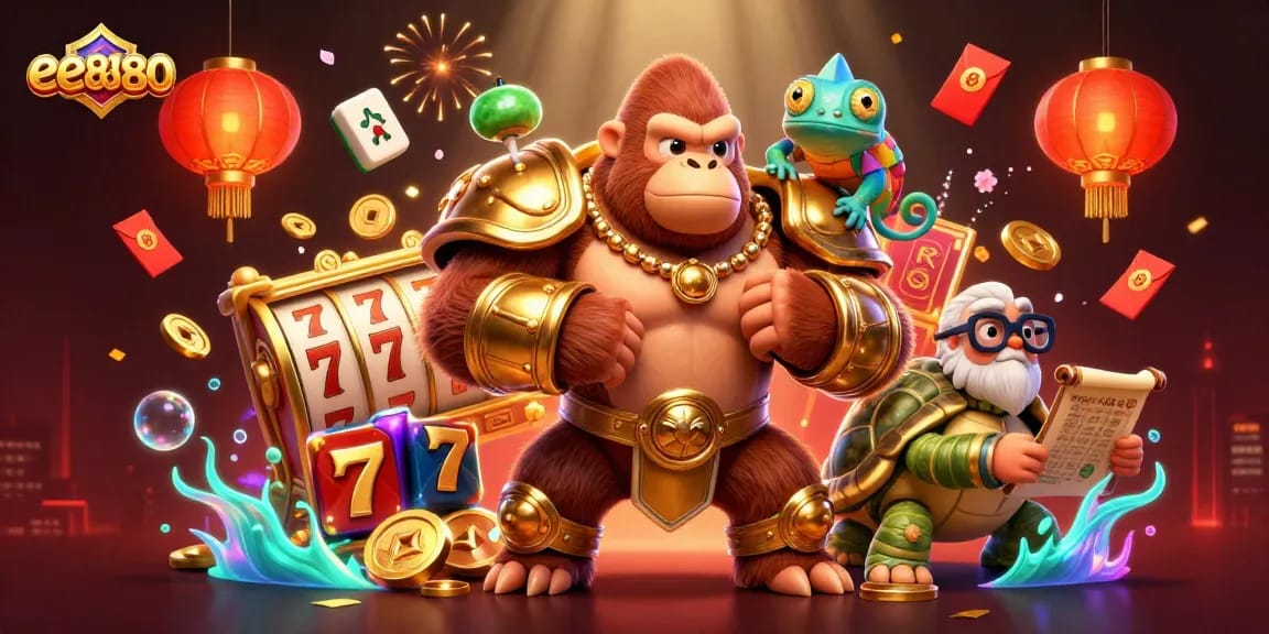 Experience the thrilling game atmosphere at ee8880 with engaging characters and dynamic casino elements.