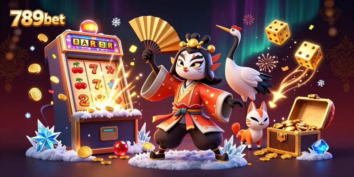 Join the thrill at 789bet with vibrant casino action, featuring joyful characters and massive jackpot excitement.