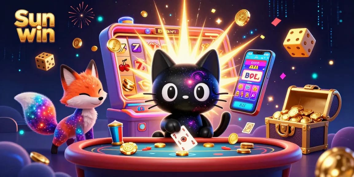 Experience thrilling wins at Sun win's cosmic casino with unique characters and vibrant game elements.