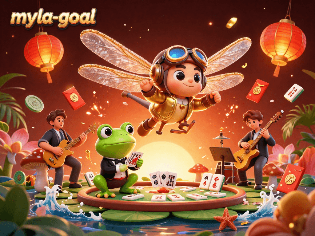 Experience the thrill of myla-goal casino action with animated characters, vibrant visuals, and dynamic gambling elements.