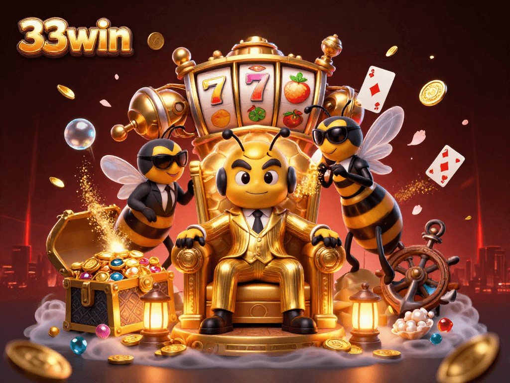 Experience exciting wins with 33win's dynamic slot gaming scene full of action and vibrant visuals.