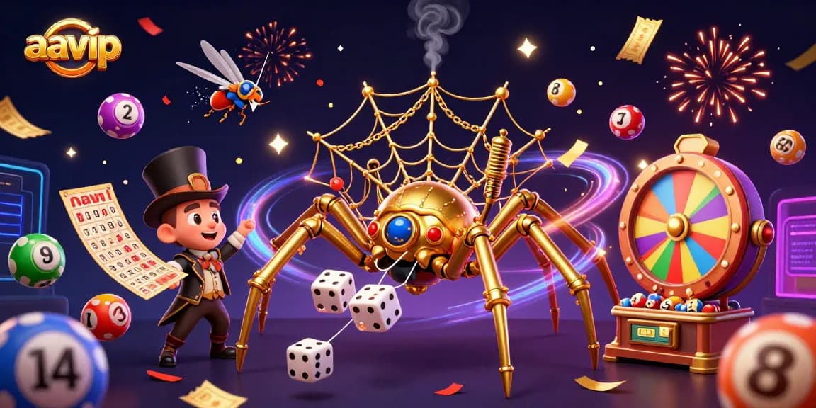 Aavip casino illustration showcasing unique gaming elements with a vibrant steampunk theme.