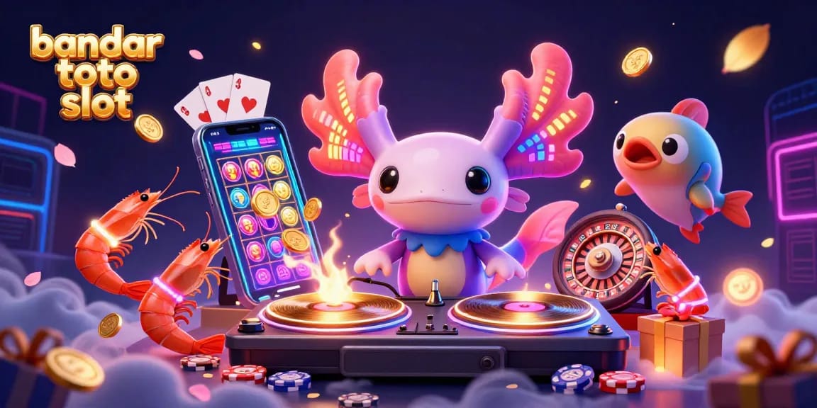 Experience the excitement at bandar toto slot with an underwater DJ scene featuring vibrant characters and dynamic game elements.