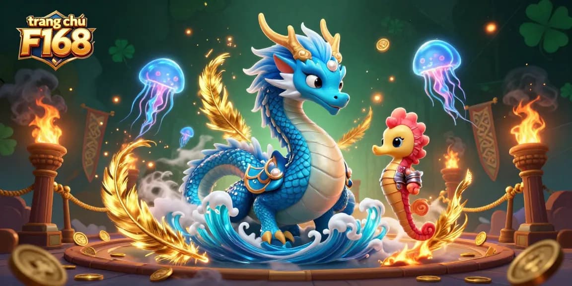 Experience thrilling gameplay at trang chủ F168 with vibrant ocean creatures amidst colorful casino elements.