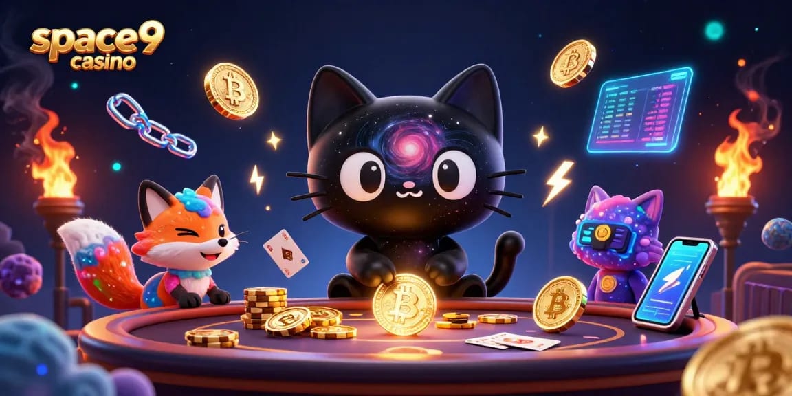 Experience the excitement of space9 casino with unique characters pulling in winnings.