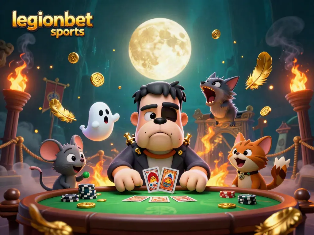 Engage in thrilling games at legionbet sports with a unique 3D gaming illustration featuring vibrant characters.
