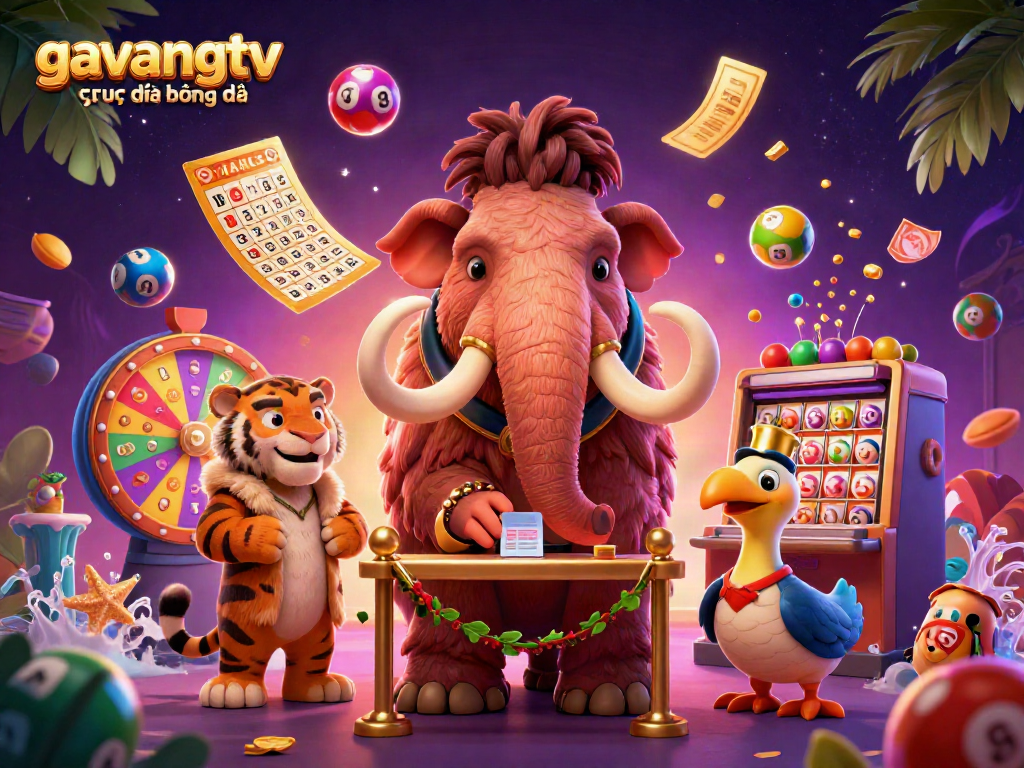 Experience gavangtv trực tiếp bóng đá with dynamic characters and vibrant gambling elements in an engaging casino scene.