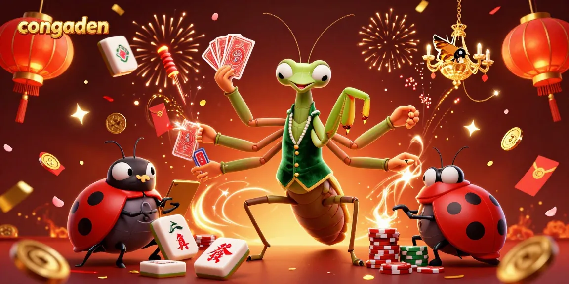 Experience thrilling cockfighting action on Congaden with an illustrated scene of vibrant characters.