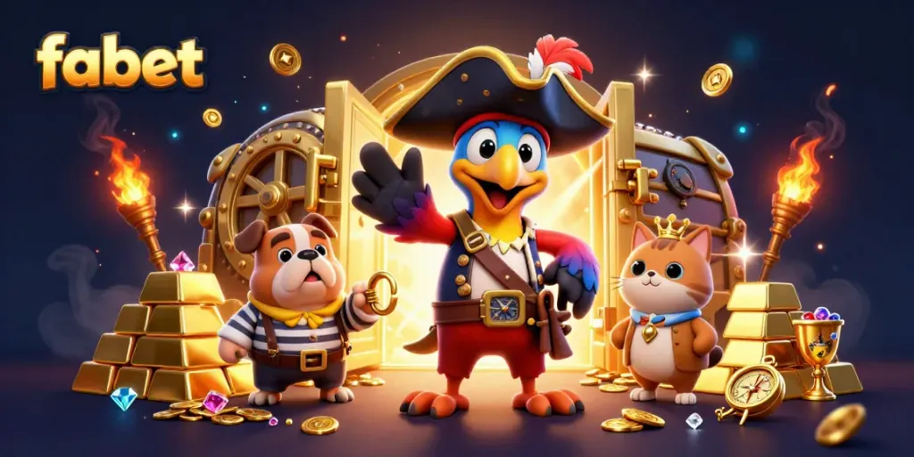 Experience high-stakes action with fabet's vibrant 3D casino world teeming with riches and adventure.