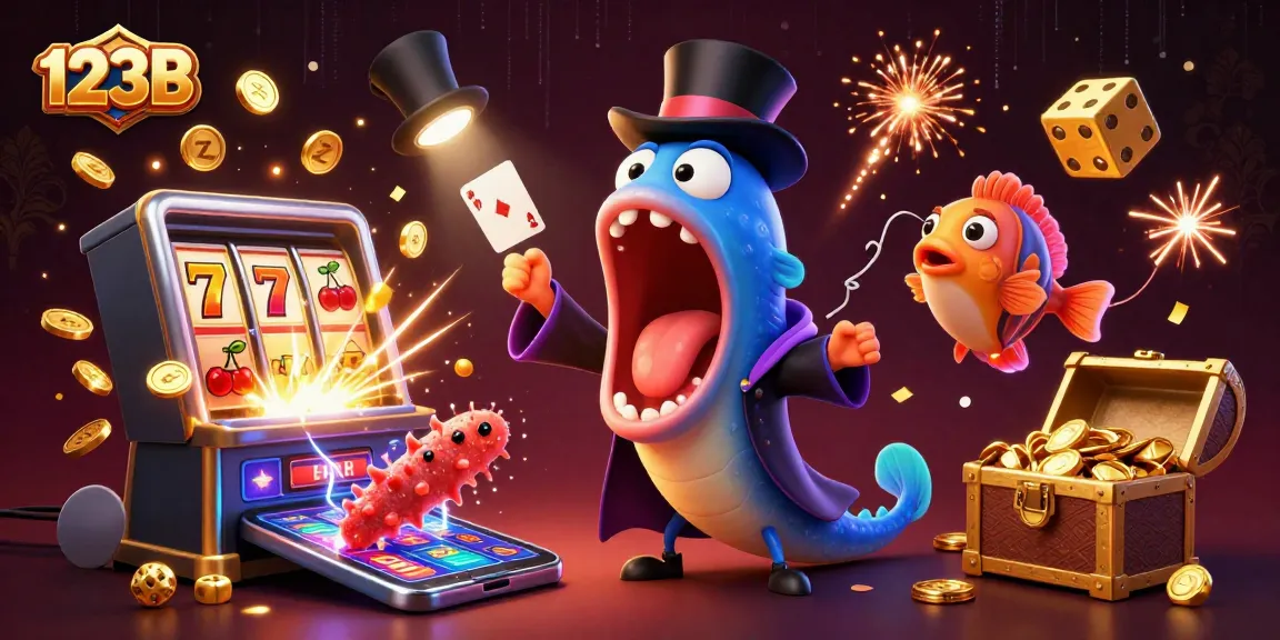 Experience the thrill of winning at 123B with a vibrant underwater casino scene.