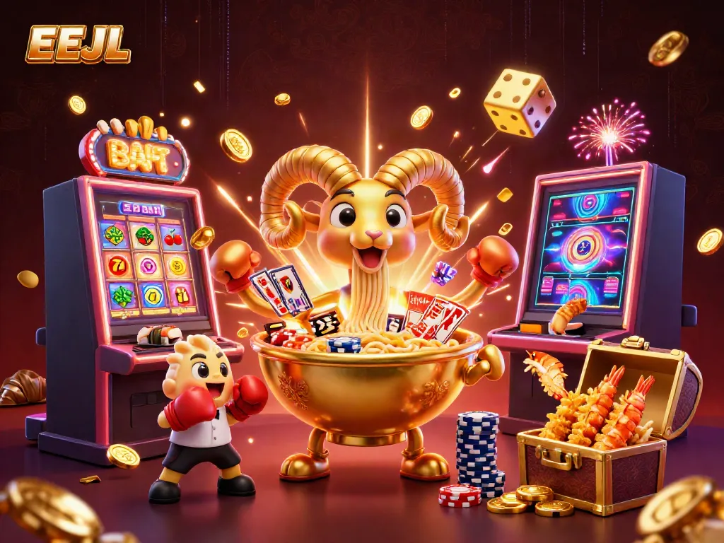 Experience the thrilling EEJL casino world with dynamic characters and exciting game elements.