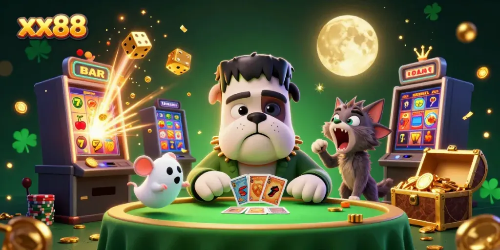 Play games and win big at xx88 with thrilling 3D illustrations of slots and characters.