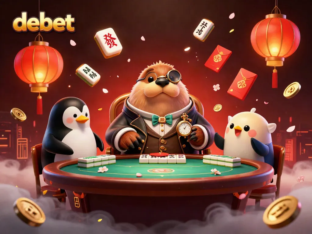 Engage in thrilling games at debet's underwater poker table featuring a walrus, penguin dealer, and pufferfish.