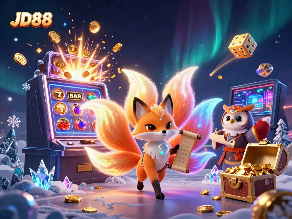 Experience excitement at JD88 with vibrant casino characters, dynamic game elements, and a dazzling jackpot.