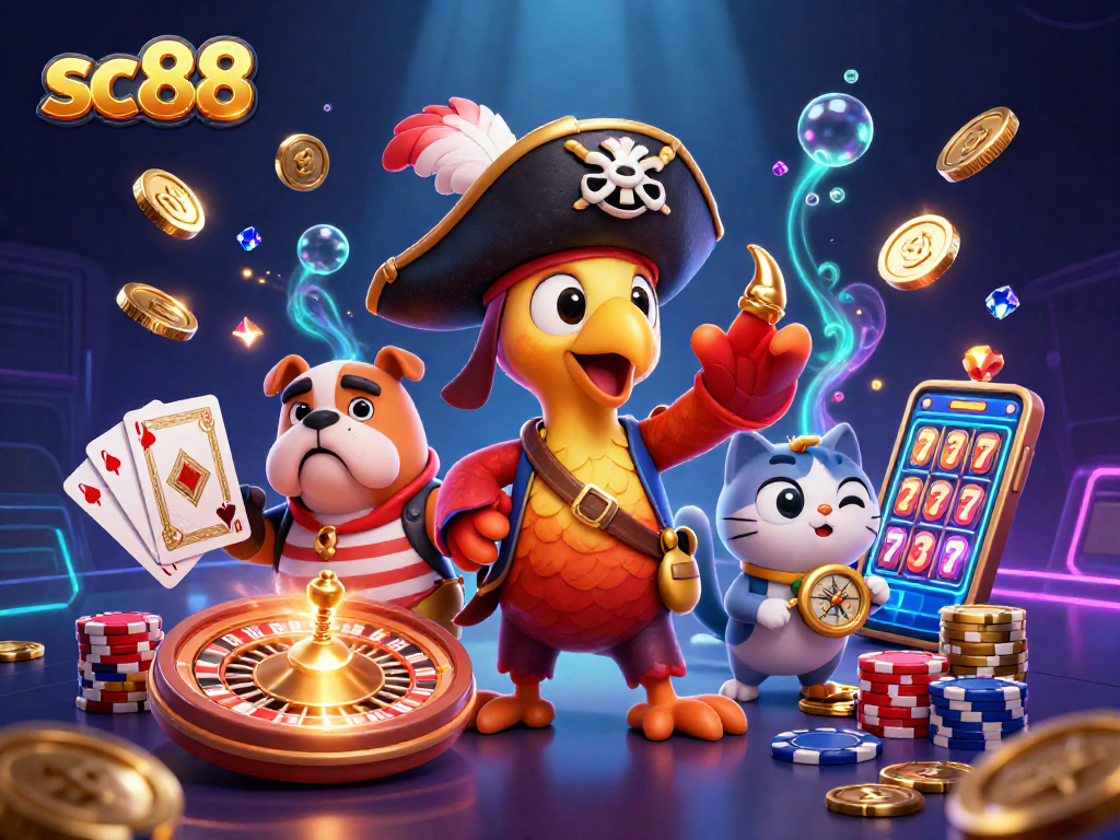 Capture big wins at sc88 with pirates amidst sparkling casino treasures and vibrant games!
