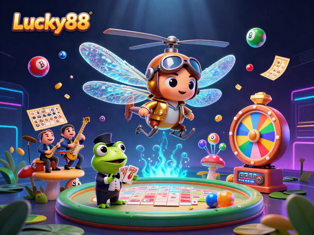Engage with Lucky88 as colorful balls, games, and characters bring the casino experience alive.