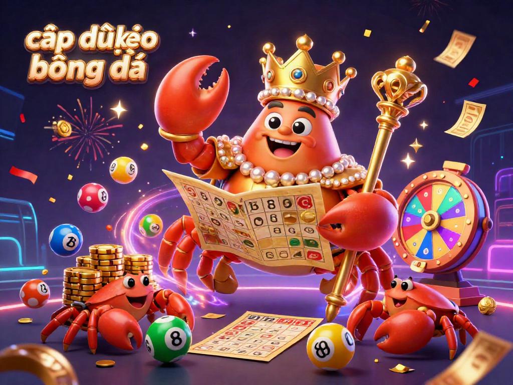 Experience exciting updates with cập nhật kèo bóng đá in this vibrant 3D casino scene packed with lottery elements.