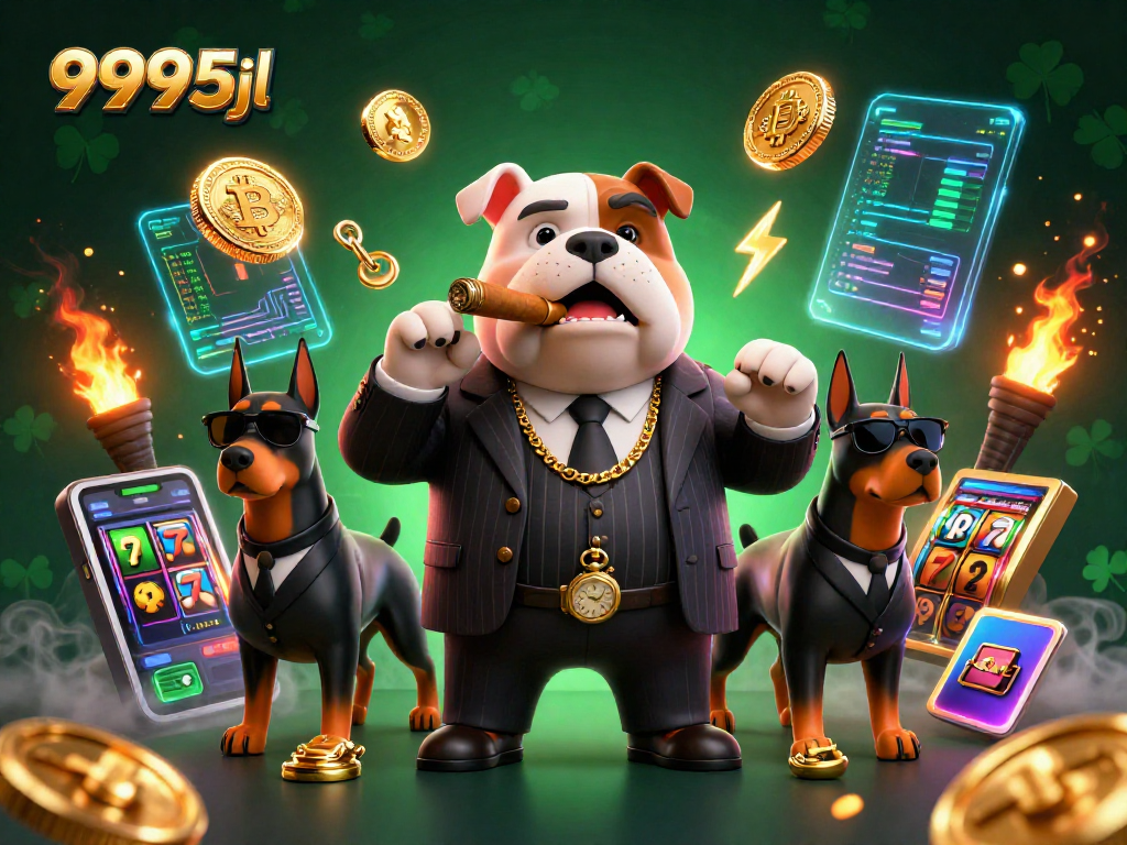 Experience the thrill of gaming with 9995jl as cartoon mafia characters dominate the casino scene.