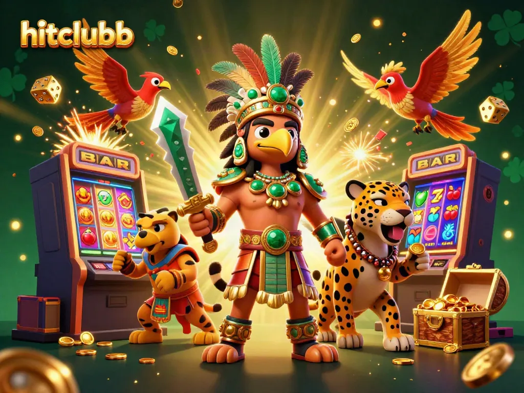 Experience thrilling wins at hitclubb with an action-packed scene of a jackpot explosion.